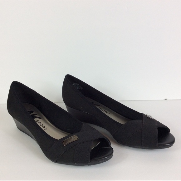 anne klein sport cloudless wedge pump